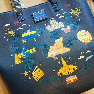 Loungefly Disneyland Tote Purse NWT
